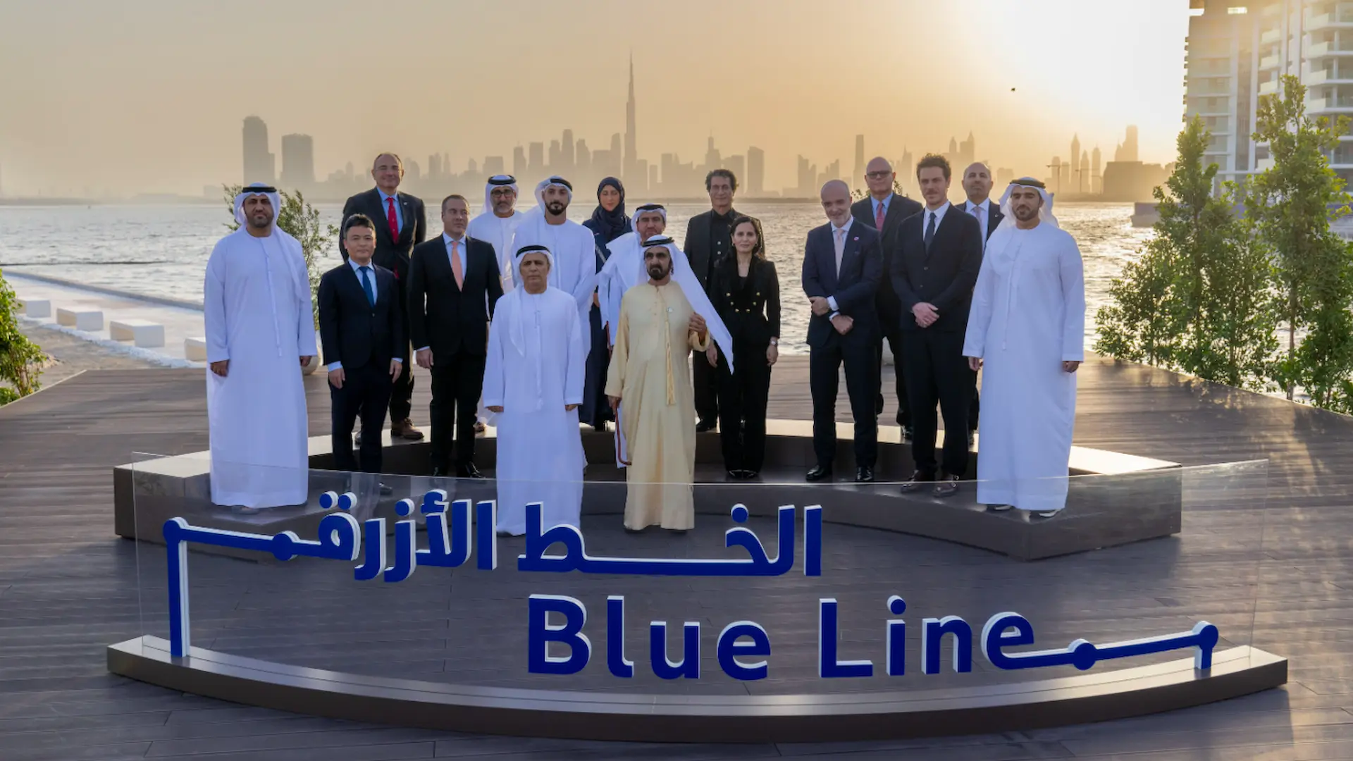 Dubai Metro Blue Line Construction Launched in Presence of His Highness Sheikh Mohammed bin Rashid